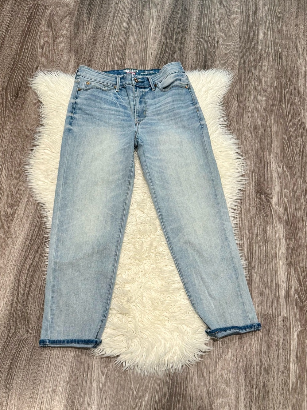 Denizen from Levi's High-Rise Ankle Straight Light Denim Wash Jeans Size 4 W27